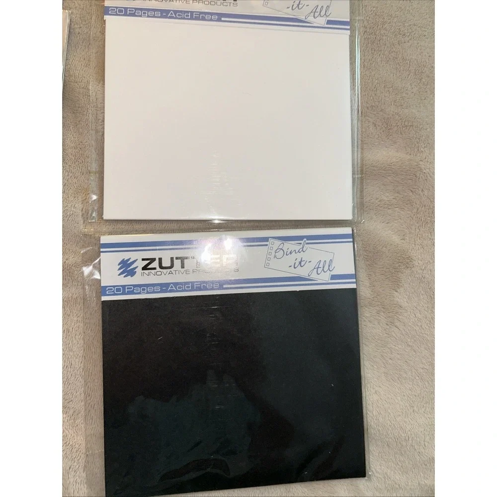 Zutter Bind It All Lot Acrylic & Kraft Board Covers With Acid Free Pages 6x6